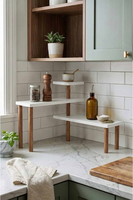 Hanah Home Ck31C - Estantería de Cocina Blanca